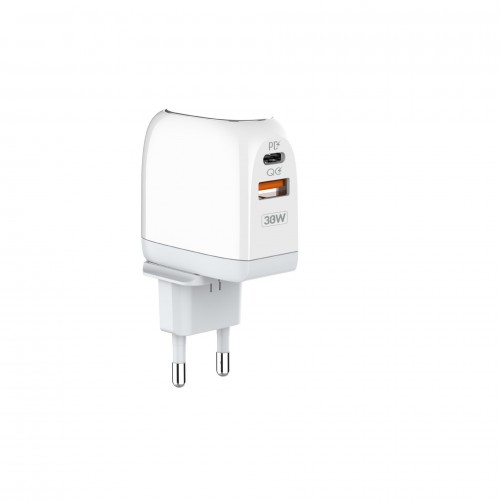 LDNIO A2522C 30W Quick Charger With Type-C Charging Cable
